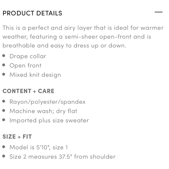 Torrid Olive Green Shadow Stripe Drape Cardigan. Size 1. - Picture 10 of 10